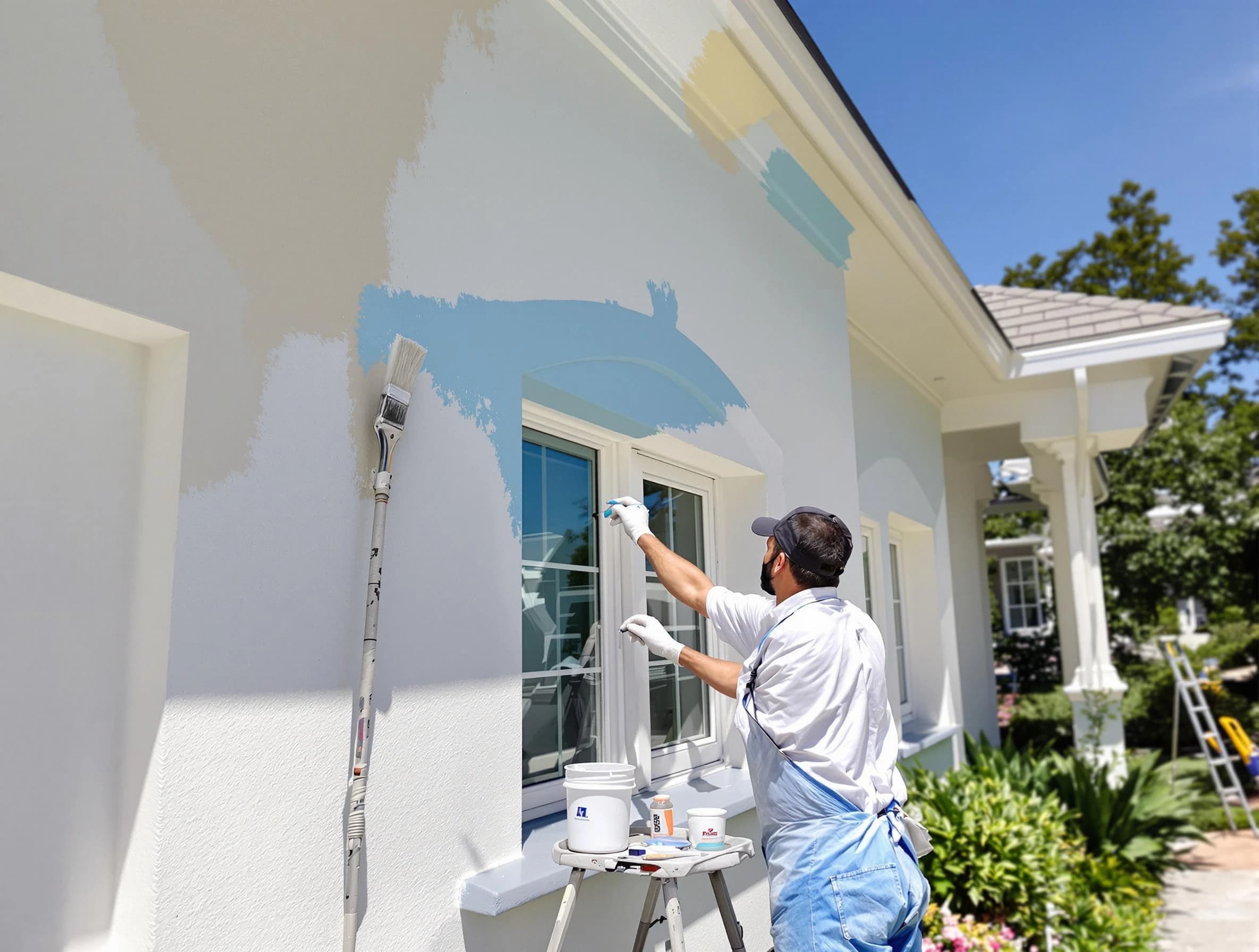 Garfield Heights House Painters professional painting the exterior of a house in Garfield Heights, OH