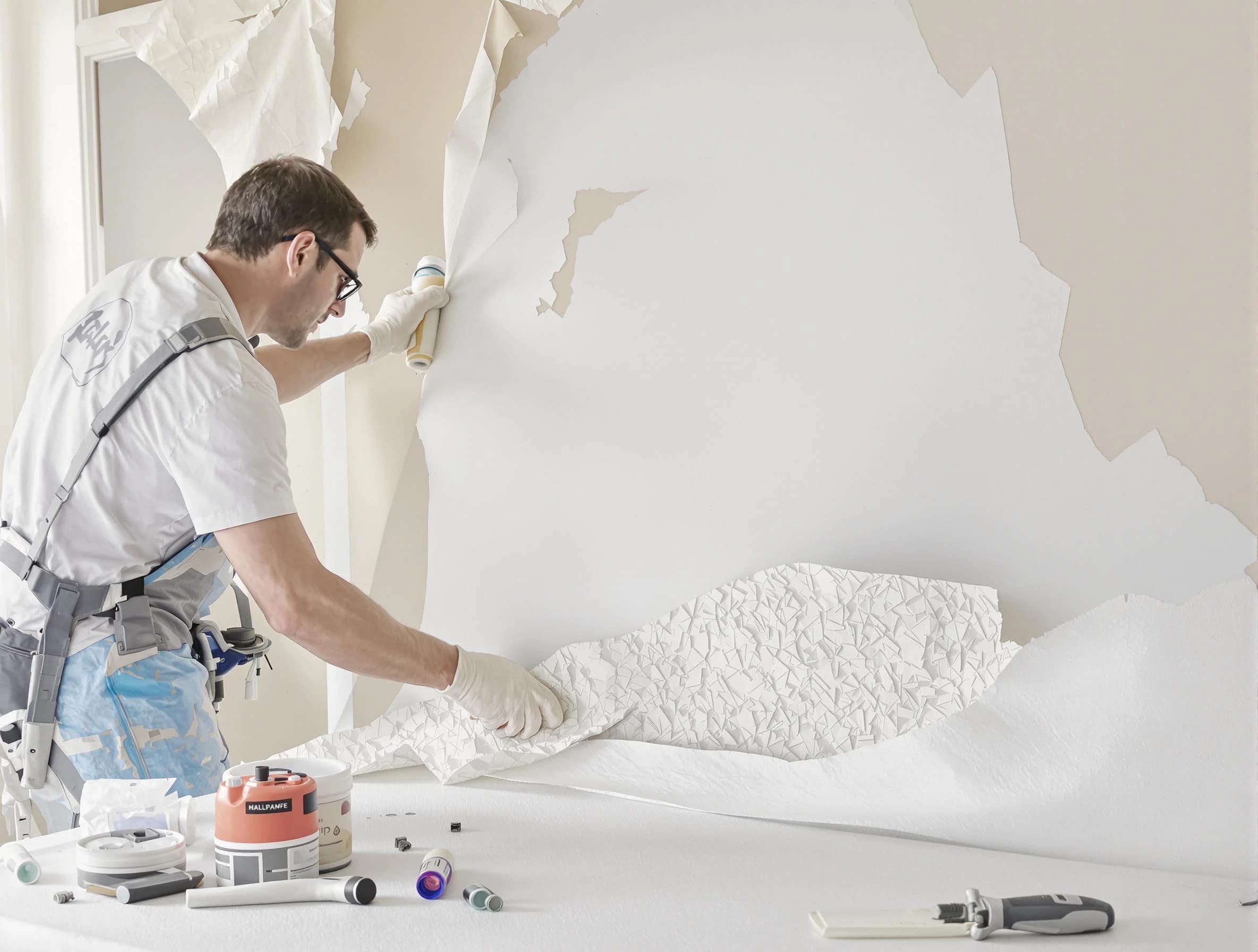 Detailed wallpaper removal and wall prep by Garfield Heights House Painters in Garfield Heights